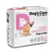 13057 - FRALDA FEMEA DOGS CARE PP C/6UN
