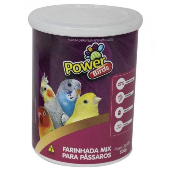 FARINHADA P/PASSAROS POWER BIRDS 500G