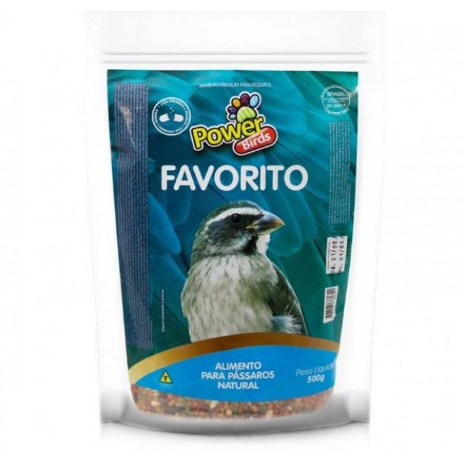 RACAO POWER BIRDS FAVORITO 500G